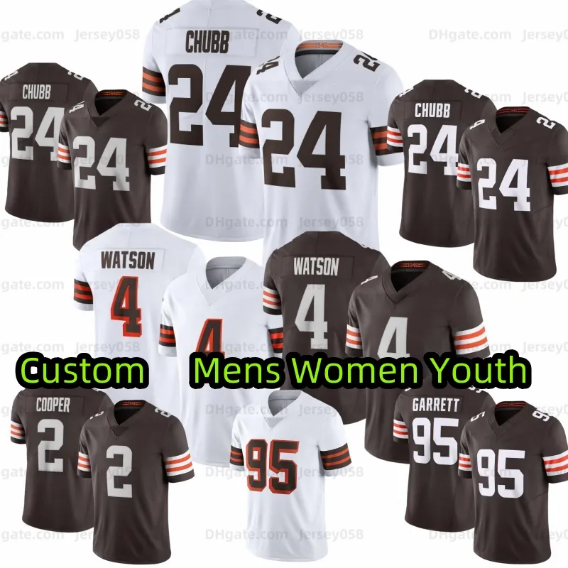 Nick Chubb 4 Myles Garrett Football Jersey Deshaun Watson Joe Flacco Amari Cooper Owusu-Koramoah Denzel Ward Dustin Hopkins Elijah Moore Dorian Men Women Youth