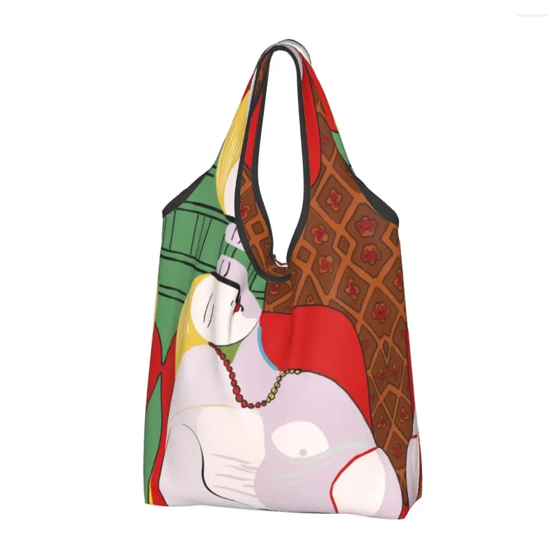 Sacs de courses Picasso's Dream Groceries Tote Femmes Mignon Pablo Picasso Épaule Shopper Grande Capacité Sac À Main