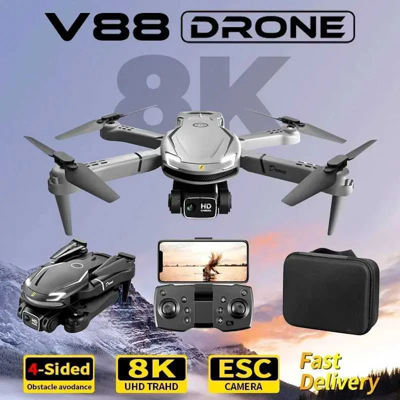 Drones Original V88 Drone 5G Profesional 8K HD Fotografía aérea Omnidireccional Evitación de obstáculos Distancia Quadrotor para Xiaomi