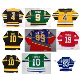 SL CCM Bobby Orr Bruins Hockey Jersey Stars Mike Modano Dino Ciccarelli Gordie Howe Steve Yzerman Red Wings Pavel Bure Wendel Clark Doug