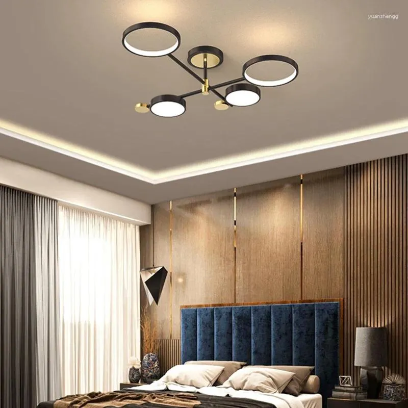 Lampadari Lampada da soffitto moderna e minimalista per soggiorno. Luci creative per studio camera da letto per violino Illuminazione Art Deco di lusso a LED