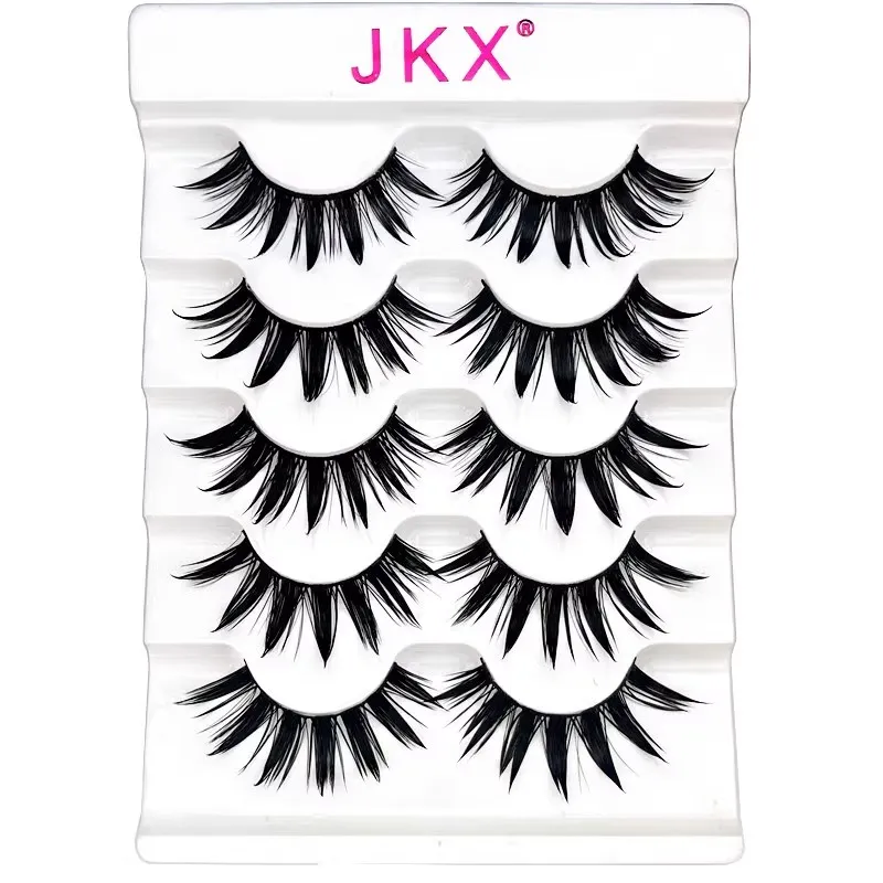 False Eyelashes Japanese Style Makeup Thick Eyelash Extension Cosplay Makeup Lashes Manga Fake Eye Lashes