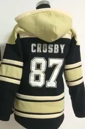 2016 New Mens 87 Sidney Crosby Old Time Ice Hockey Hoodies Sweatshirt Jerseys Stitched Logos Hockey Hoodies