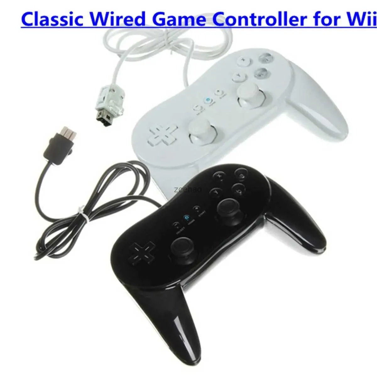 Spelkontroller Joysticks andra generationens klassiska trådbundna spelkontroll för Wii Game Gamepad Joypad Joystick Compatible Nintendo Wii/Wii U