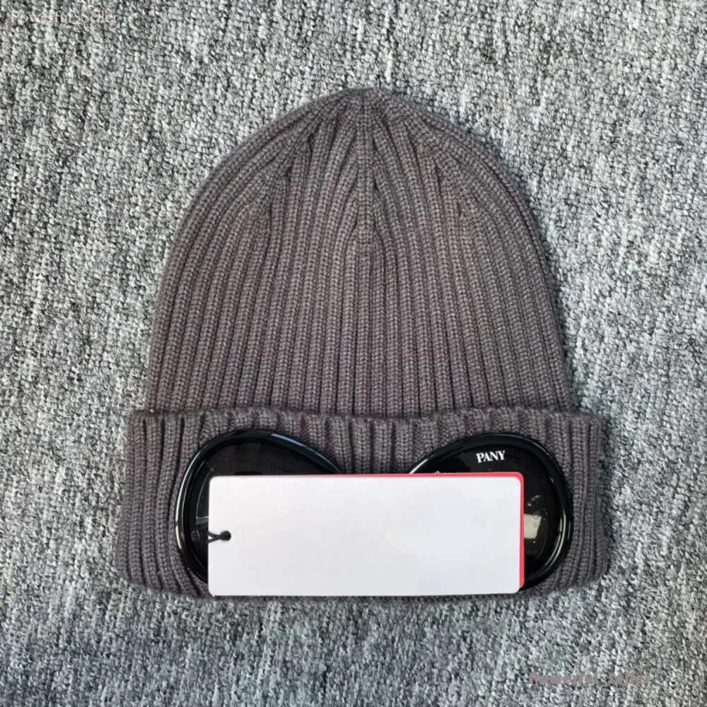 Beanie Cp Bonnet Company Cappello da uomo Due cappelli per lenti Cappelli invernali lavorati a maglia Occhiali Occhiali Berretti da uomo Berretti Berretti con teschio Outdoor Donna Uniesex Nero Grigio 3574