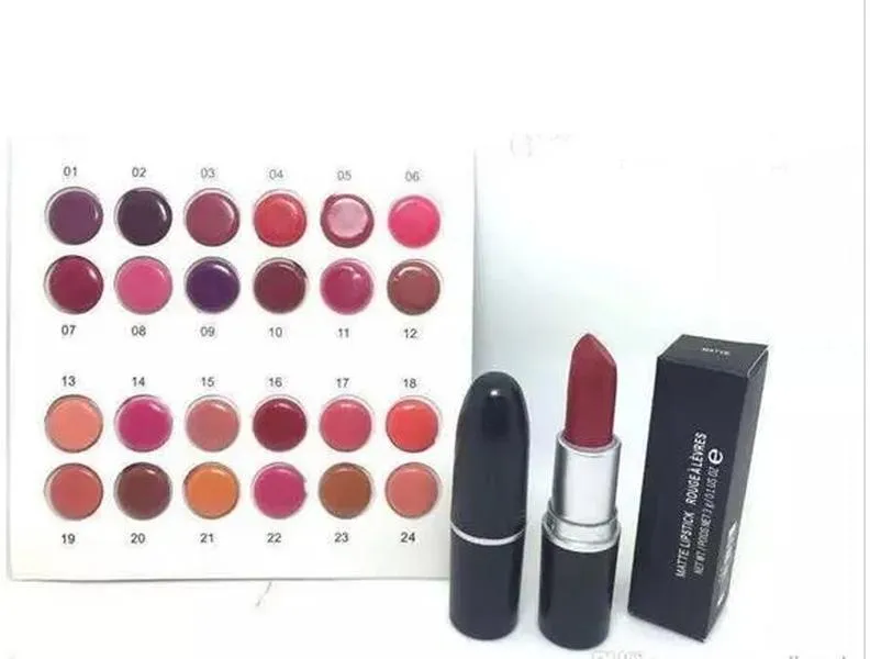 LIVRAISON GRATUITE 24 PCS LIVRAISON GRATUITE MAQUILLAGE NOUVEAU rouge à lèvres vingt-quatre couleurs LL