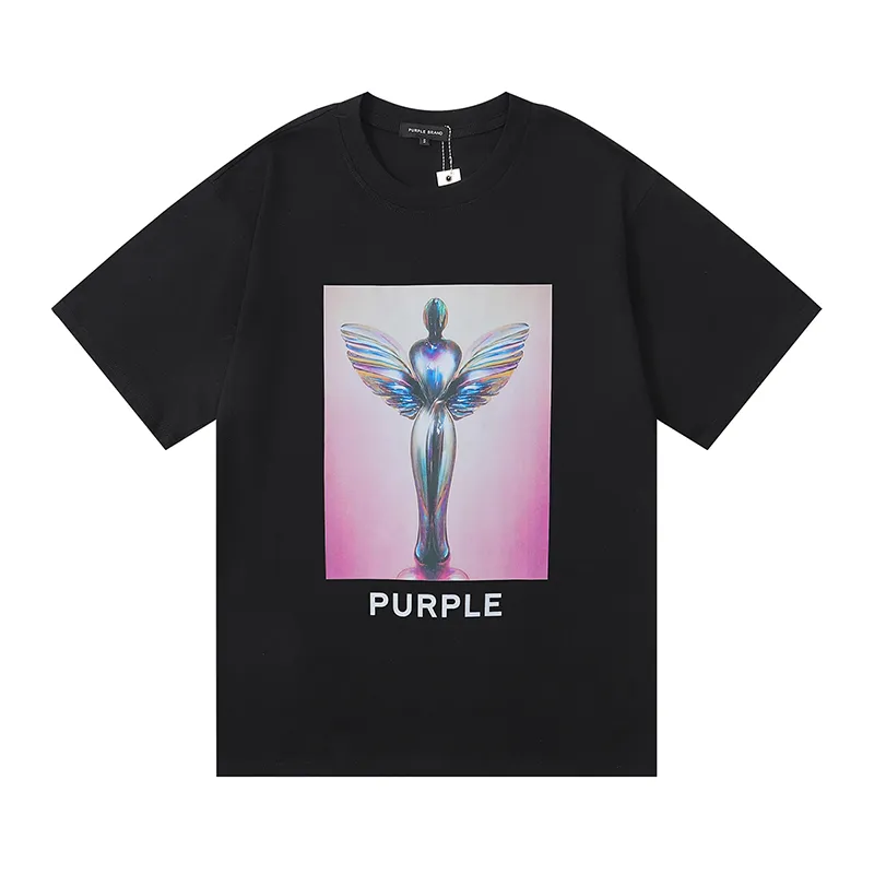 Summer Purple Shirt Purple Brand Shirt Designer T Shirt Mens Women Graphic Tee Outdoor Casual Tshirt Tour Tshirts Man Tops Size S--XL 7811