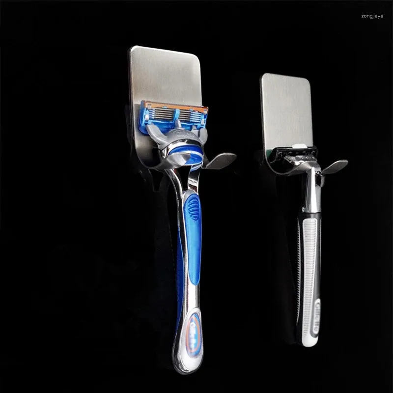 Hooks 1PC 304 Stainless Steel Razor Holder Men Shaving Shaver Shelf Rack Bathroom Home Viscose Wall Hanger