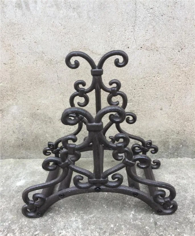 Wrought Iron Hose Rack Holder Scrowl Outdoor Garden Decorative Hose Reel Hanger Cast Iron Antique Rust Wall Mount Decoration Metal2340098