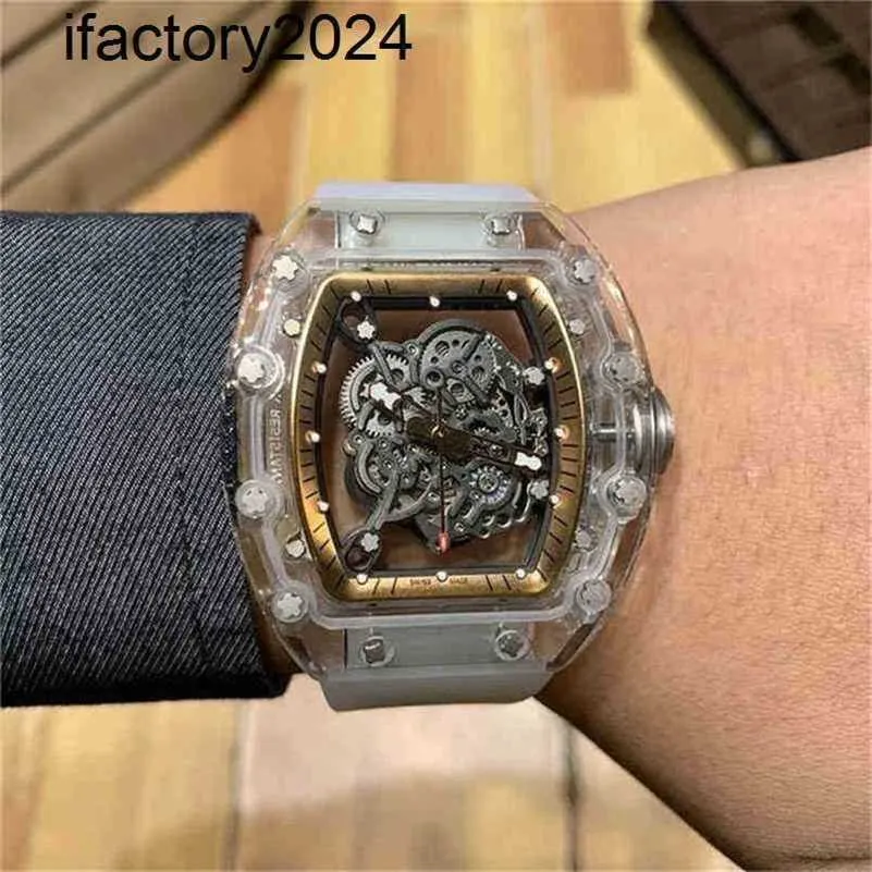 JF Richdsmers Watch Factory Superclone Factory Tourbillon Najwyższa jakość RM055 RM055 Crystal Whitecarbon Fibre Sapphire Sipphire według Fedexz7ii Table