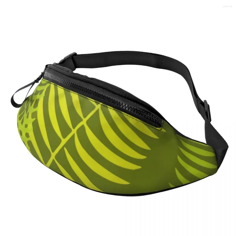 Heuptassen Mosprint Tas Tropische Palmbomen Jogging Unisex Pack Polyester Grappig