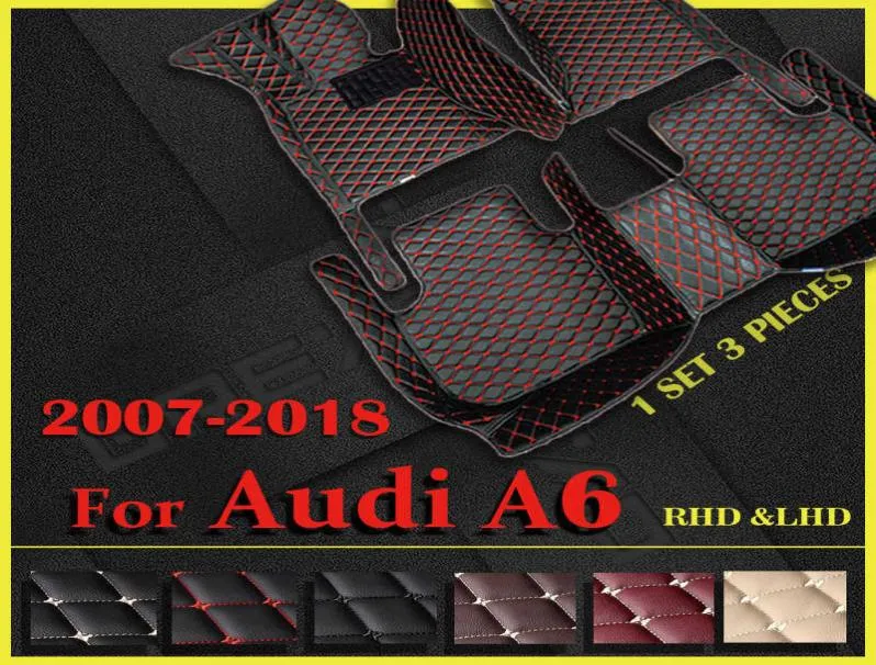 Floor Mats Carpets Car floor mats for A6 Wagon 2007 2008 2009 2010 2011 2012 2013 2014 2015 2016 2017 2018 Custom auto foot Pads 09291378518