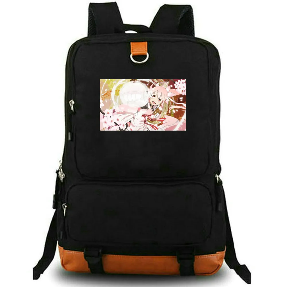 Yuuki Yuuna Backpack WA Yuusha de Aru Daypack Aurora Günleri Okul Çantası Karikatür Baskı Sırp Çekme Okul Çabası Okul Çantası Dizüstü Day Paketi