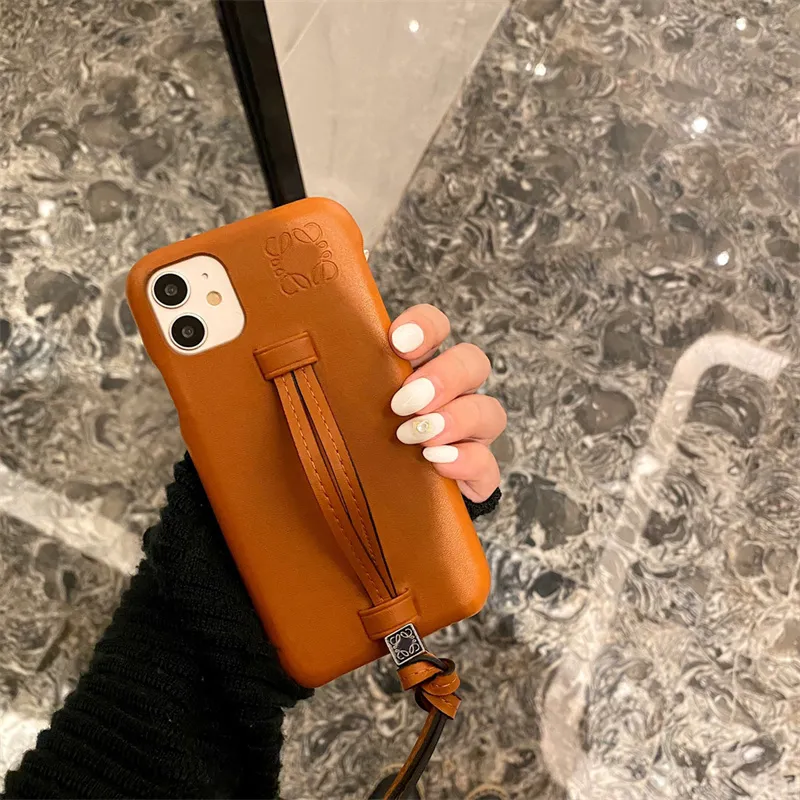 Leather Mens Designer Iphone 11 Case Trendy Designer Brown Phone