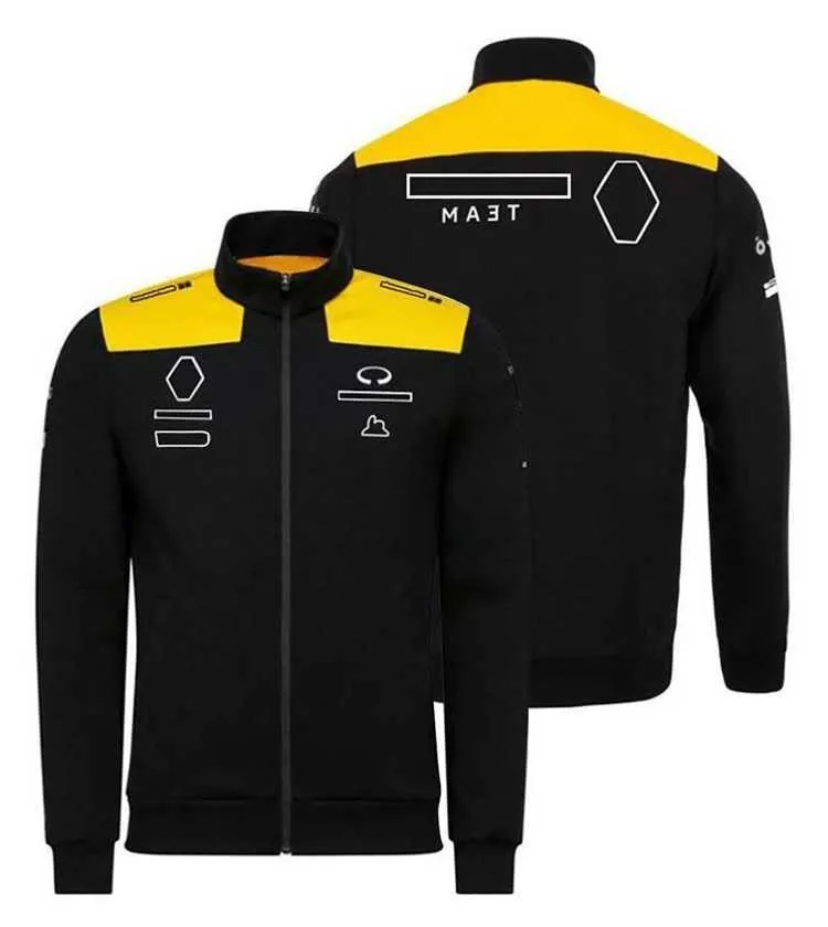 Vêtements uniforme de l'équipe de course F1 et veste de sport décontractée à capuche avec fermeture éclair