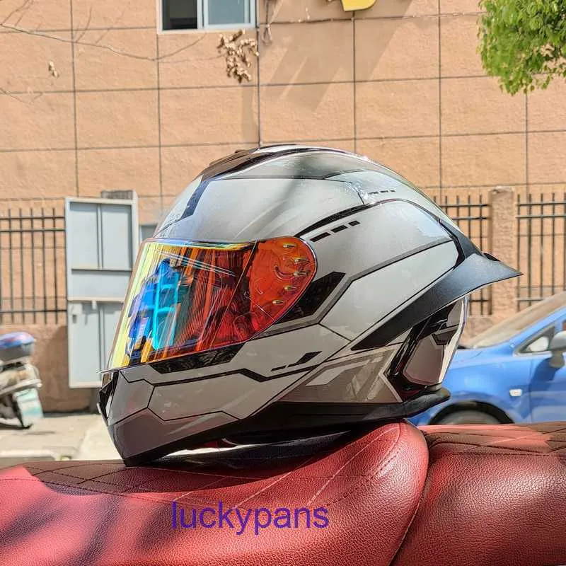 Casque de certification AGV3C complet pour moto, nouvelle norme nationale, personnalité masculine et féminine, course quatre saisons, grandes ailes de queue, Couple, Bluetooth, course à pied DM