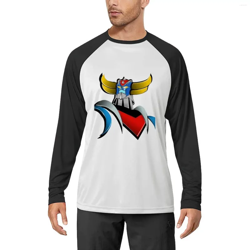 Polos pour hommes Goldorak Grendizer T-shirt à manches longues Garçons Blanc T-shirts Homme Vêtements Édition vierge Chemise Hommes Graphique