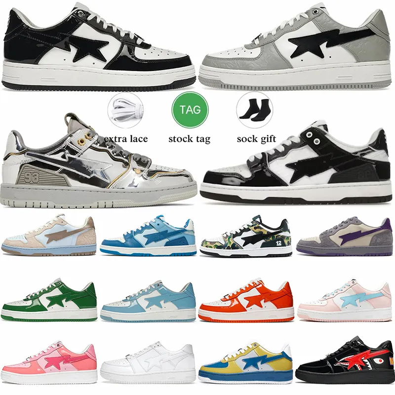 Scarpe da uomo Scarpe da corsa firmate Sta Sk8 Nero Bianco Pelle verniciata Verde San Valentino Rosa Skate Allenamento Scarpe da ginnastica casual per uomo Scarpe da ginnastica da donna