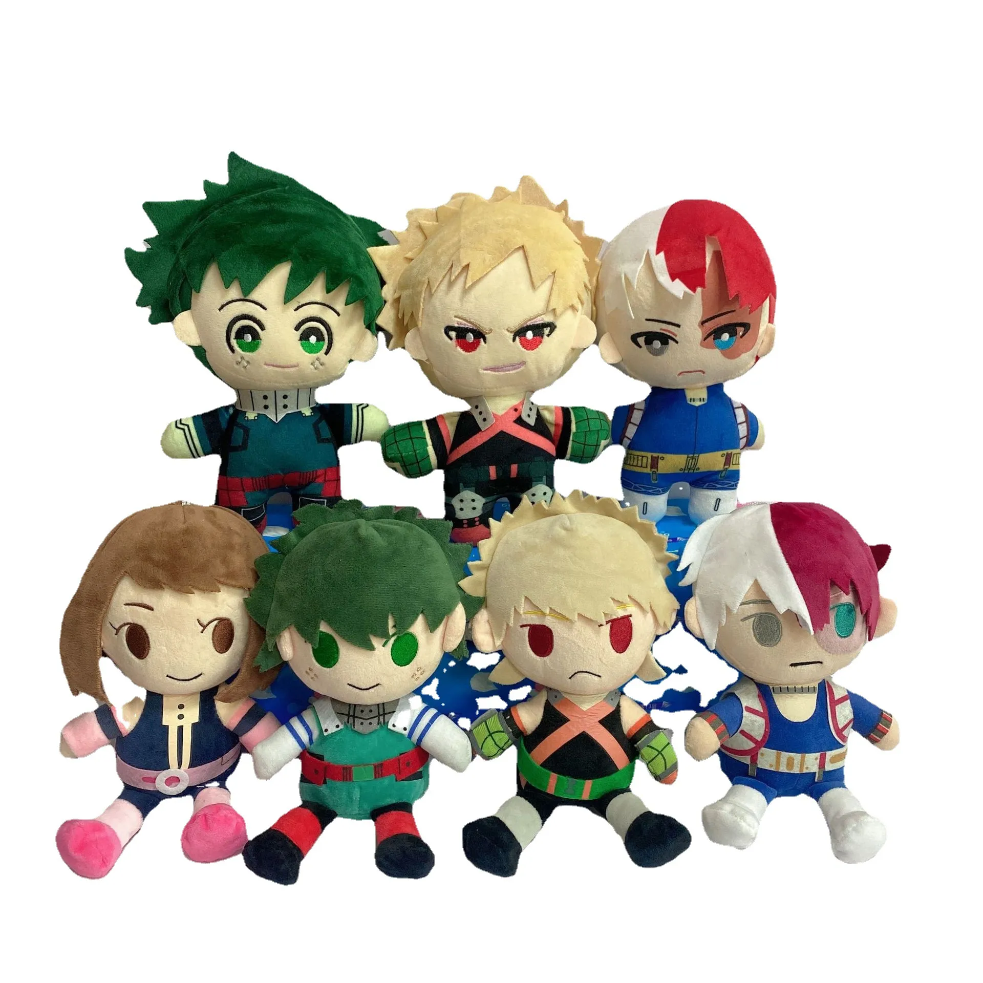 Anime min hjälte plysch doll akademia midoriya izuku bakugou katsuki todoroki shoto figur leksaker cosplay tecknad tillbehör rekvisita