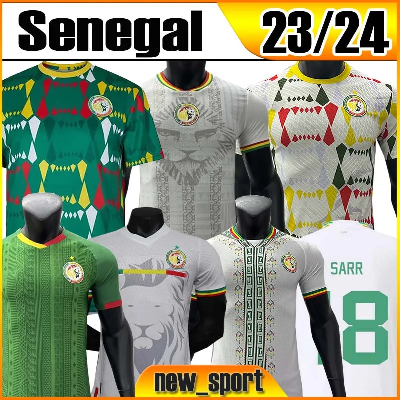 2023 2024 Senegal soccer jerseys Fans Player 1 star African Cup KOULIBALY  GUEYE KOUYATE 23 24 2002 SARR homme Maillot de foot football men shirts
