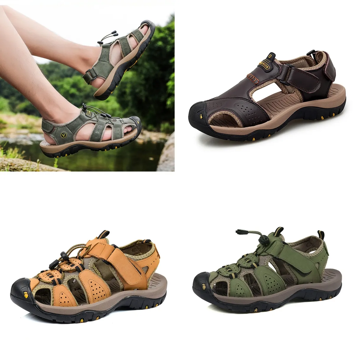 2024 Sandal Flats Shoes Mens Kvinnors designer utomhus tofflor platt botten komfort sandstrand sandaler stor storlek 38-48