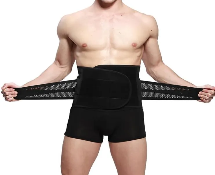 Ceinture de taille pour hommes ventre masculin ceinture brûlante de graisse ventre corps sculptant Corset Cummerbund ventre minceur protéger kg5228107909