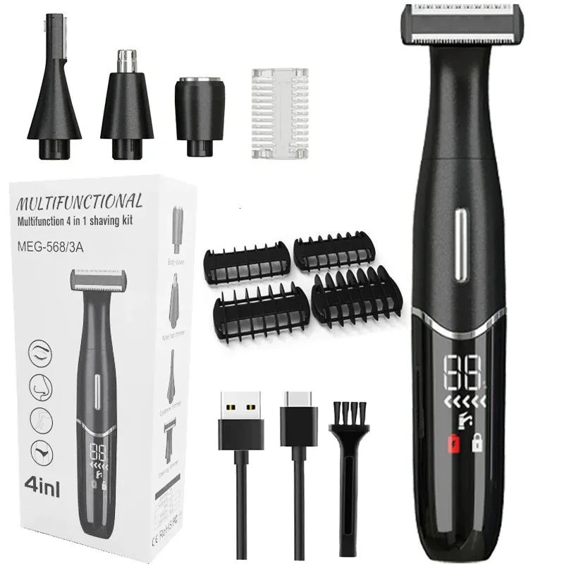 Aree intime Taglio di capelli Rasoio di precisione Uomo Linea bikini Rasoio sensibile Palline Uova Peli pubici Rasatura Trimmer Viso Barba Clipper 240111