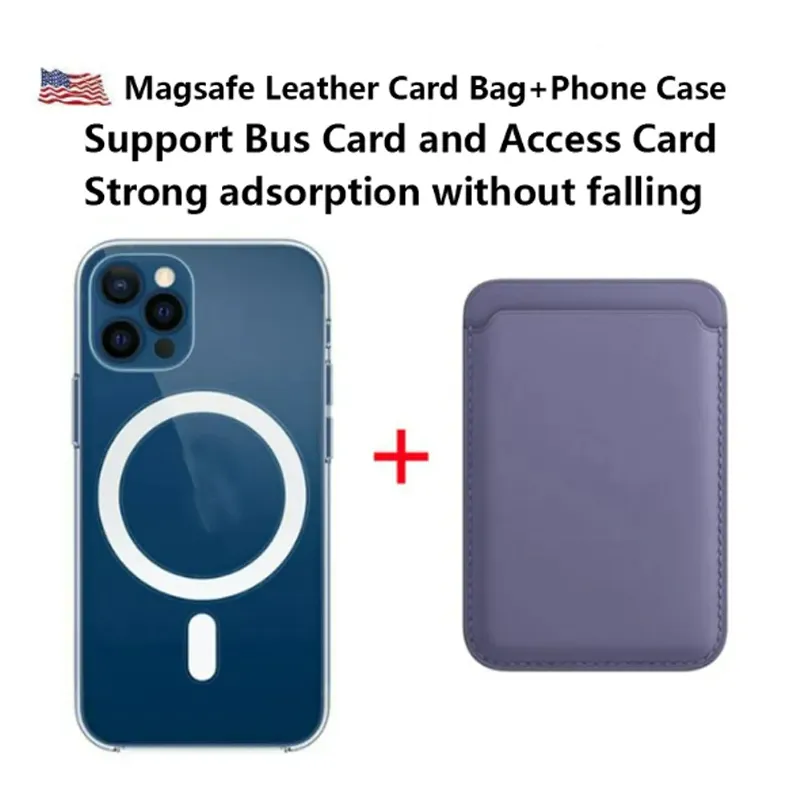 Magnetische Handyhüllen und Leder-Geldbörsen-Kartentaschenhalter-Hülle für Mag iPhone 14 12 13 Pro Max Mini Mag Safe Back Cover