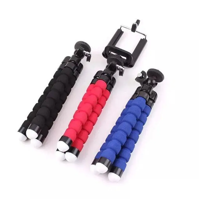 Cell Phone Mounts Holders Mobile Holder Flexible Octopus Tripod Bracket For Camera Selfie Stand Monopod Drop Delivery Phones Access Dhwqp