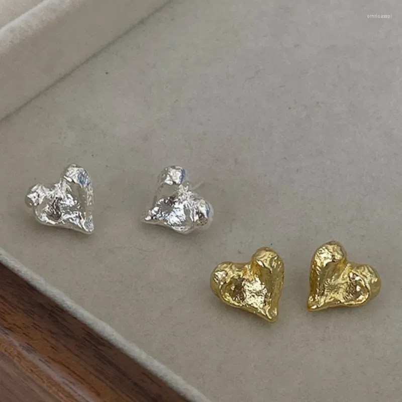 Stud Oorbellen 925 Verzilverd Liefde Hart Oorbel Voor Vrouwen Meisjes Party Bruiloft Verjaardag Sieraden Geschenken E2395