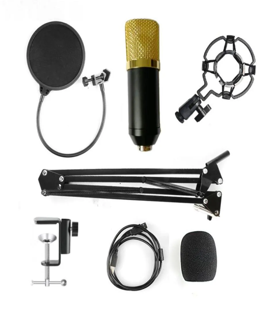 Microphone USB Studio professionnel condensateur filaire ordinateur Microphone avec support pour karaoké enregistrement vidéo PC BM7005564372