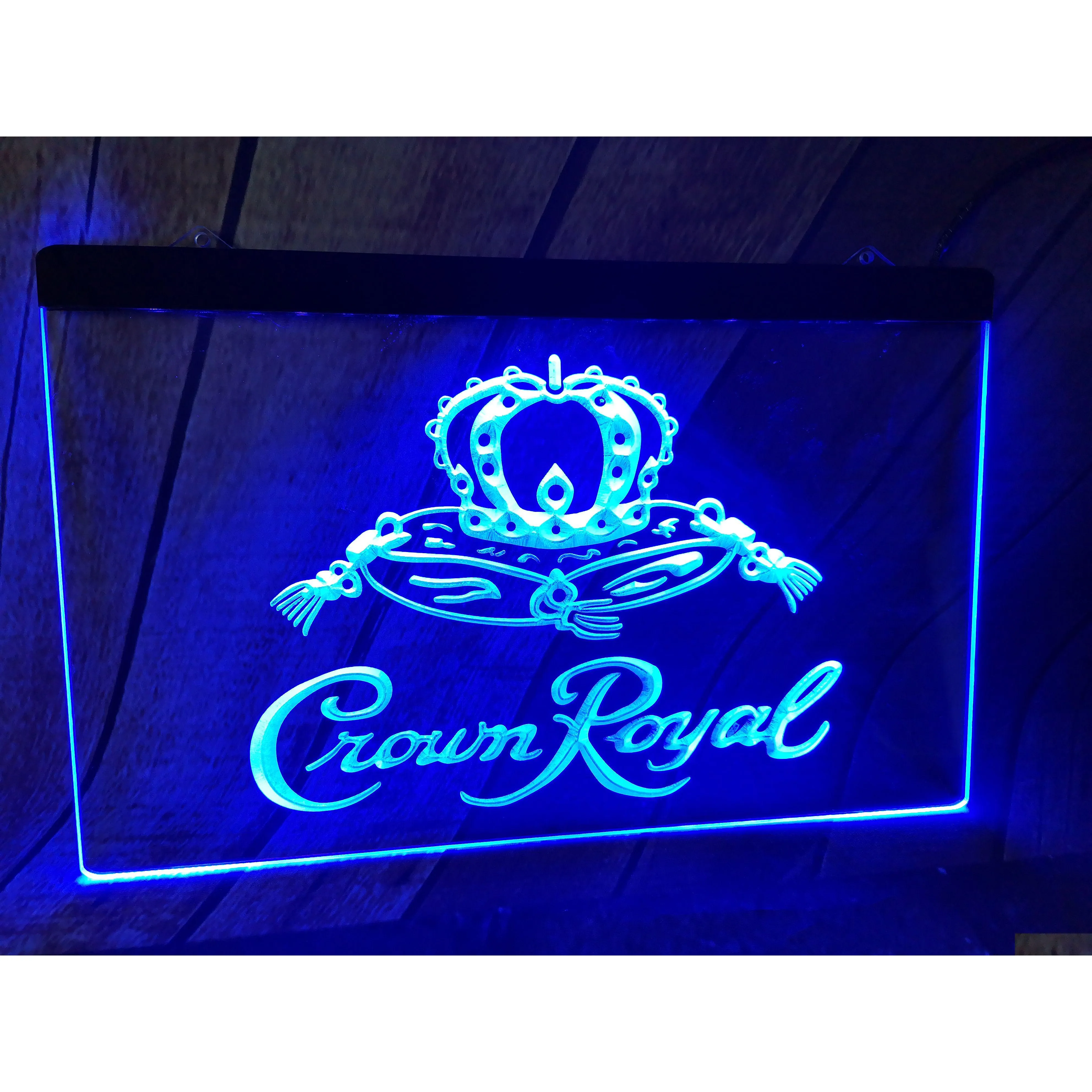 Led Neon Sign Crown Royal Derby Whisky NR Beer Bar Pub Club 3D Signs Light Drop Delivery Lights Lighting Holiday DH0DI