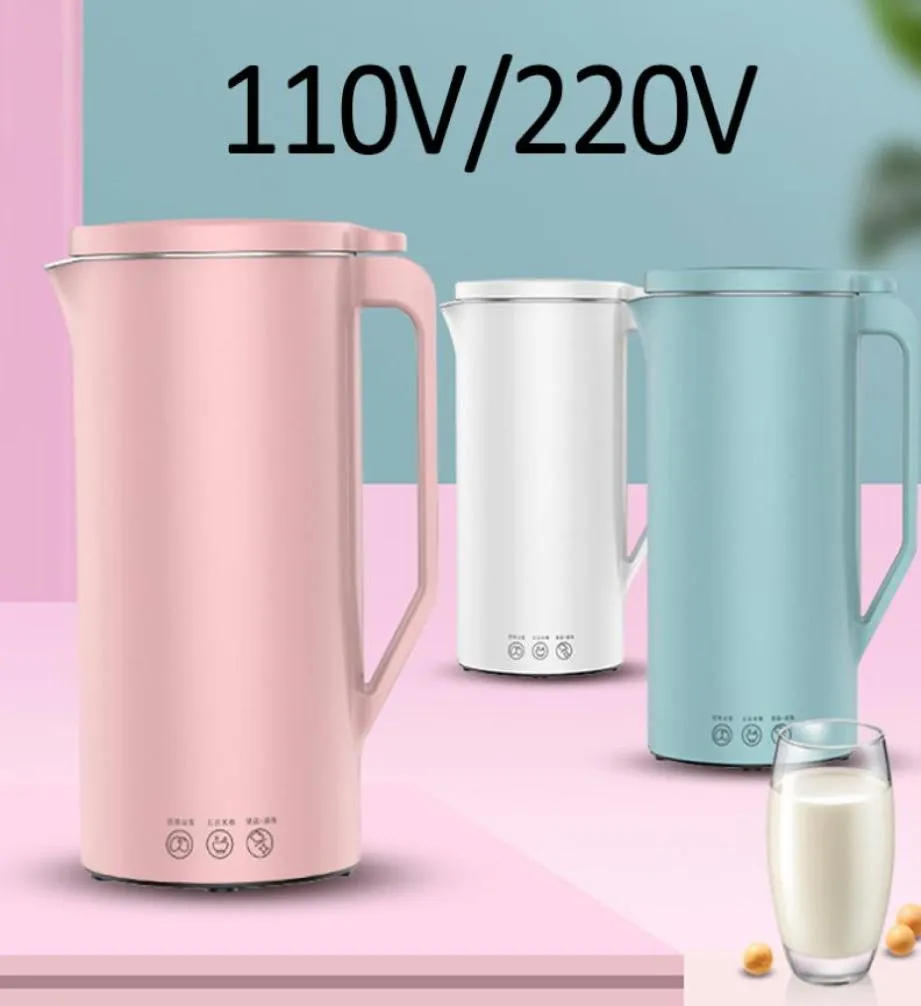 Juicers 110V220V Soymilk 기계 미니 콩 우유 메이커 대두 전기 주스 블렌더 쌀 페이스트 350ml 필터 5540007