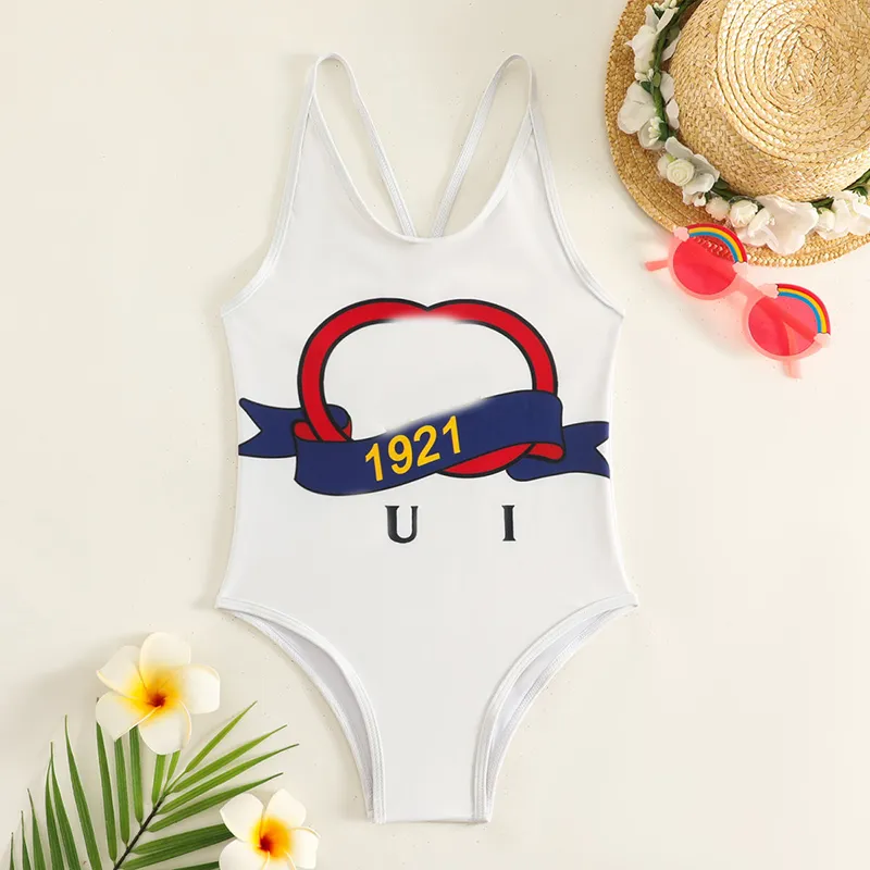 Childrens Swimsuit Designer girls swimwear Classic Brand Baby Kids Letter Printed Bikini Swimsuits Cute One Piece Swimwear CSD2401123-6