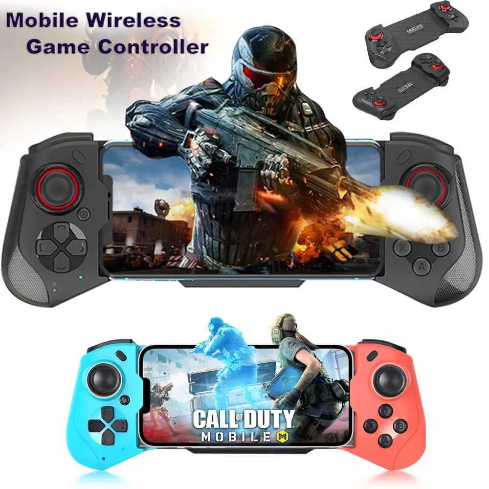 وحدة التحكم في ألعاب التحكم في ألعاب التحكم في ألعاب iPhone Android Controllers Gamepad Joystick for iOS13.4 Telescopic Mocute Gamepad Update 060