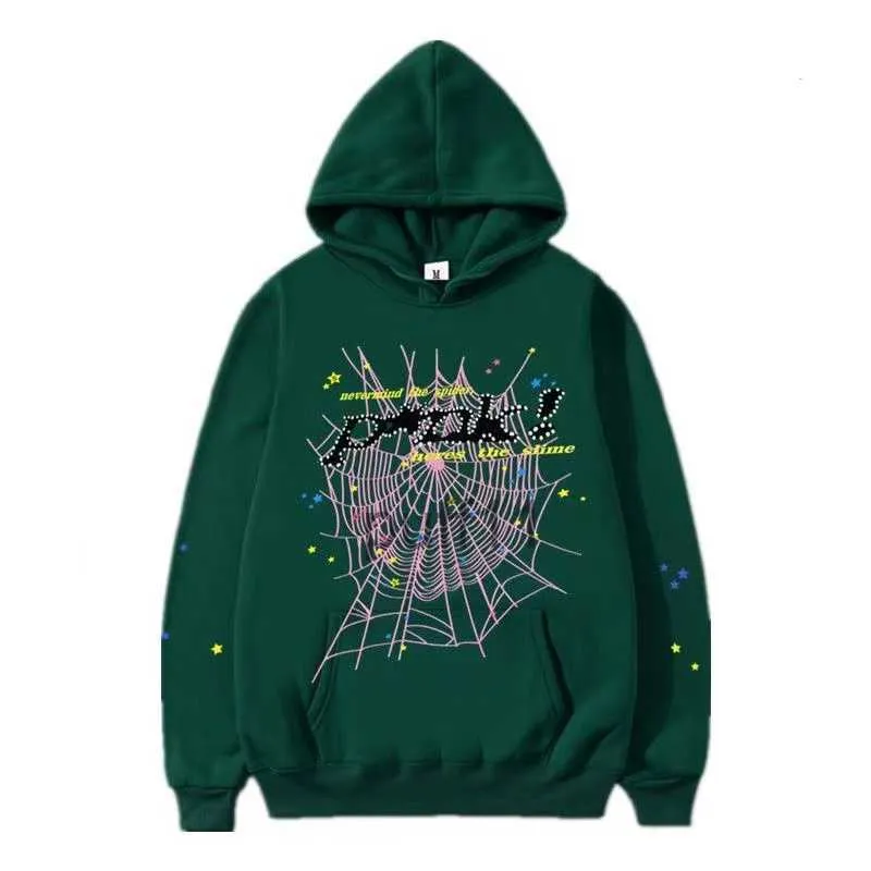 555 Designer Hoodie Spider Mens Sweater Sweaters Homens Hoodies Hip Hop Young Thug Imprimir Top Quality Moda para Juventude S3 MSAZ