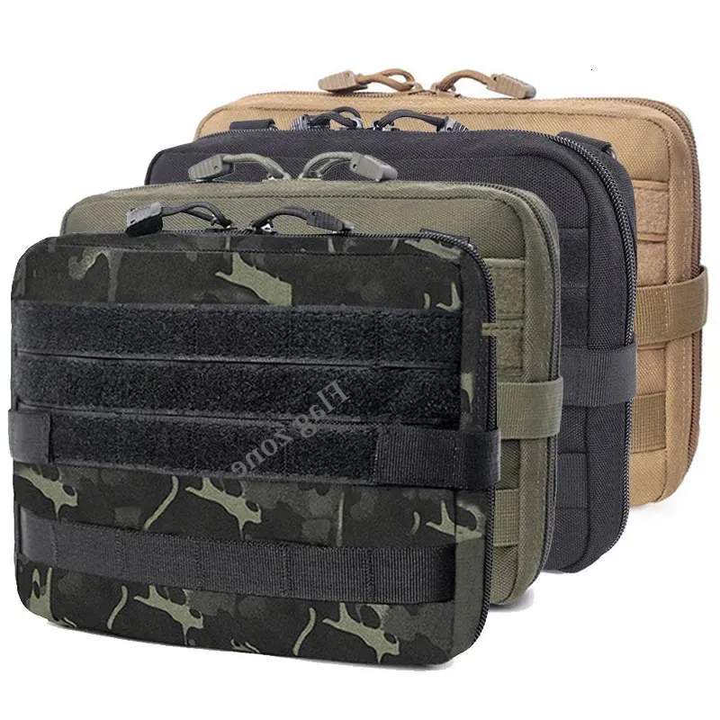 Molle Tactical First Aid Kits Bag Outdoor Camping Climbing Multifunktionell midjebältesfickor Armil Militär EDC Pouch 240111