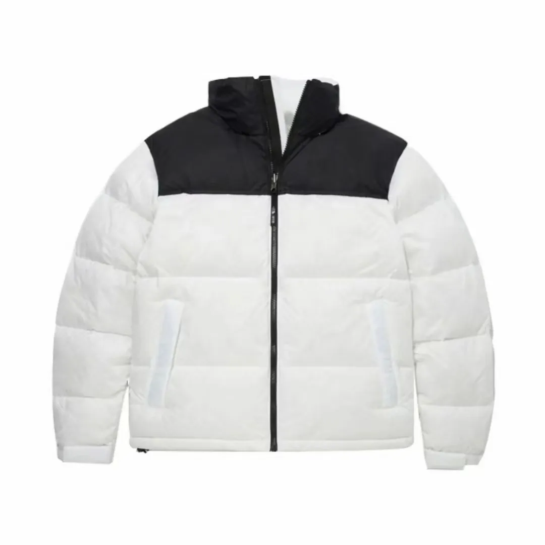 Veste d'hiver pour hommes à capuche Femmes épissure vers le bas broderie vers le bas chaud Parka manteau hommes vestes bouffantes lettre imprimer vêtements d'extérieur vestes d'impression multicolores m l xl xxl