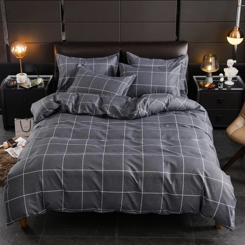 Lit double Couette Housse de couette Literie en microfibre queen king Twin taille 220x240 pour simple nordique Plaid style géométrique 200x230 240111