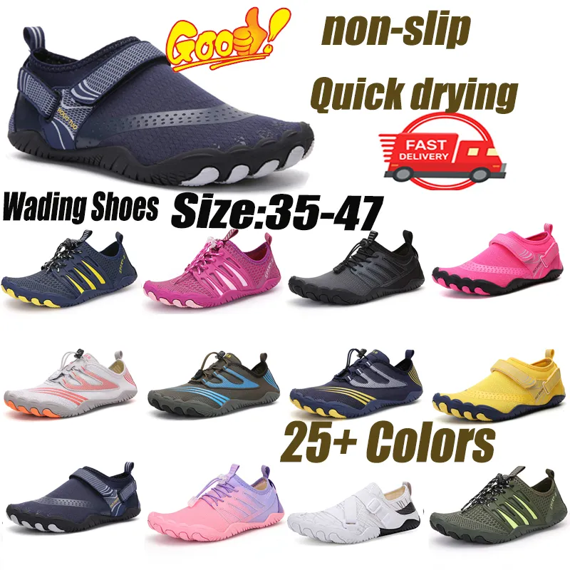 Zapatos de agua para mujeres y hombres, secado rápido, natación, playa, zapatos acuáticos, deportes acuáticos, buceo, senderismo, navegación y viajes, talla grande