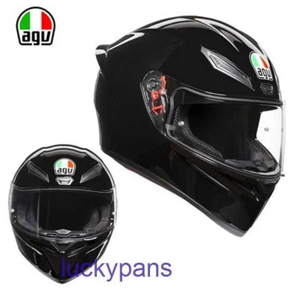 Black Italy AGV K1 Motorcykelhjälm K5 Matte Racing Equipment Four Seasons Universal Anti Mist Full 1 Zi6C