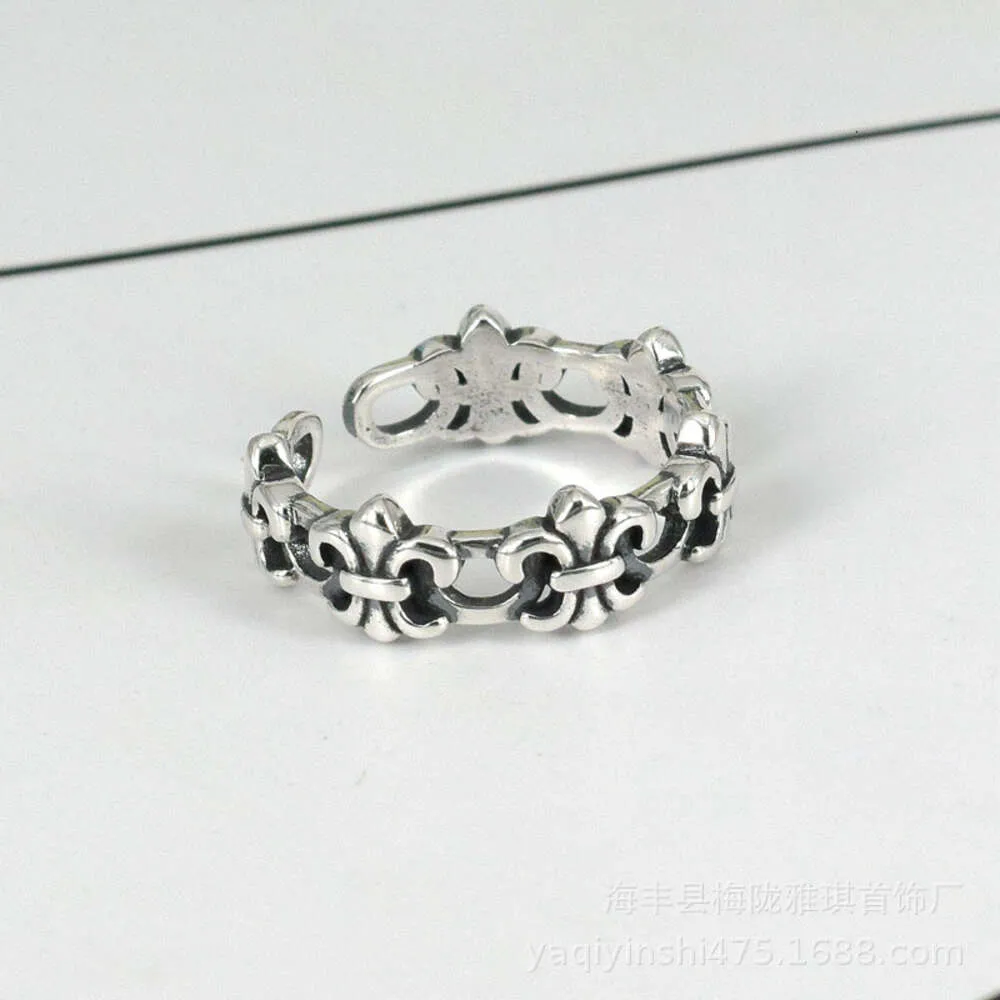 Дизайнерское кольцо CH Cross Chromes для женщин, унисекс, серебро S925, стерлинговое кольцо для пары, регулируемый браслет, ювелирные изделия в форме сердца, модные классические кольца, подарки для влюбленных 7WZ2