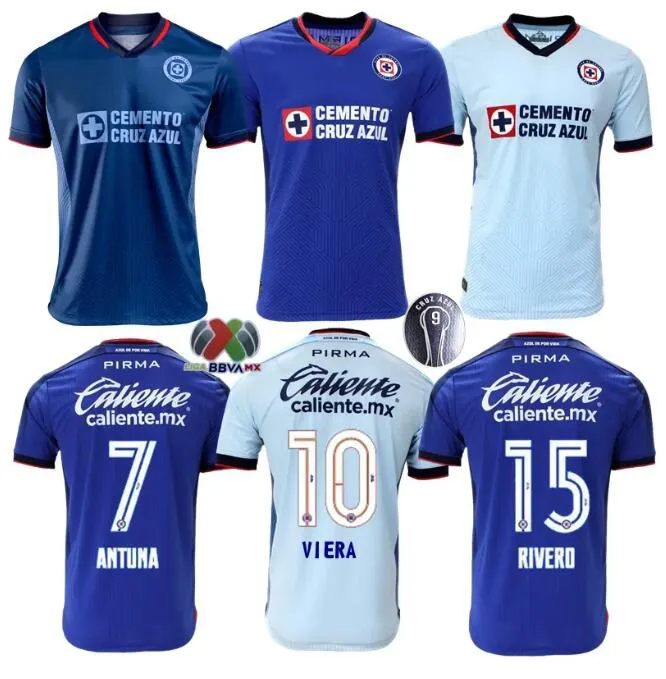 S-4XL Cruz Azul Soccer Jerseys 23 24 CDSyC Mexique Ligue Pineda Romo ALVARADO RODRIGUEZ Accueil Troisième maillots de football 2023 2024 LIGA MX camisetas de futbol Kit Jersey