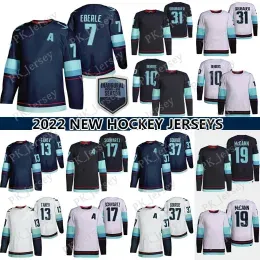 31 Philipp Grubauer Jersey 37 Yanni Gourde 17 Jaden Schwartz 7 Eberle 10 Matty Beniers 32th New Team Custom Mens Womens Youth Any Number Any