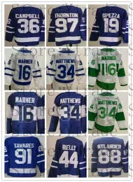 St. Pats Hockey Auston Matthews Jersey John Tavares Mitchell Marner William Nylander Morgan Rielly Jack Campbell Jason Spezza Blue White Sti