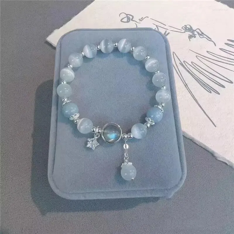 Strand Bracelet Beads Korean Fashion Jewelry for Women Non Fading Charm Hand Decoration Accessories Girls Gift Wholesale 2024