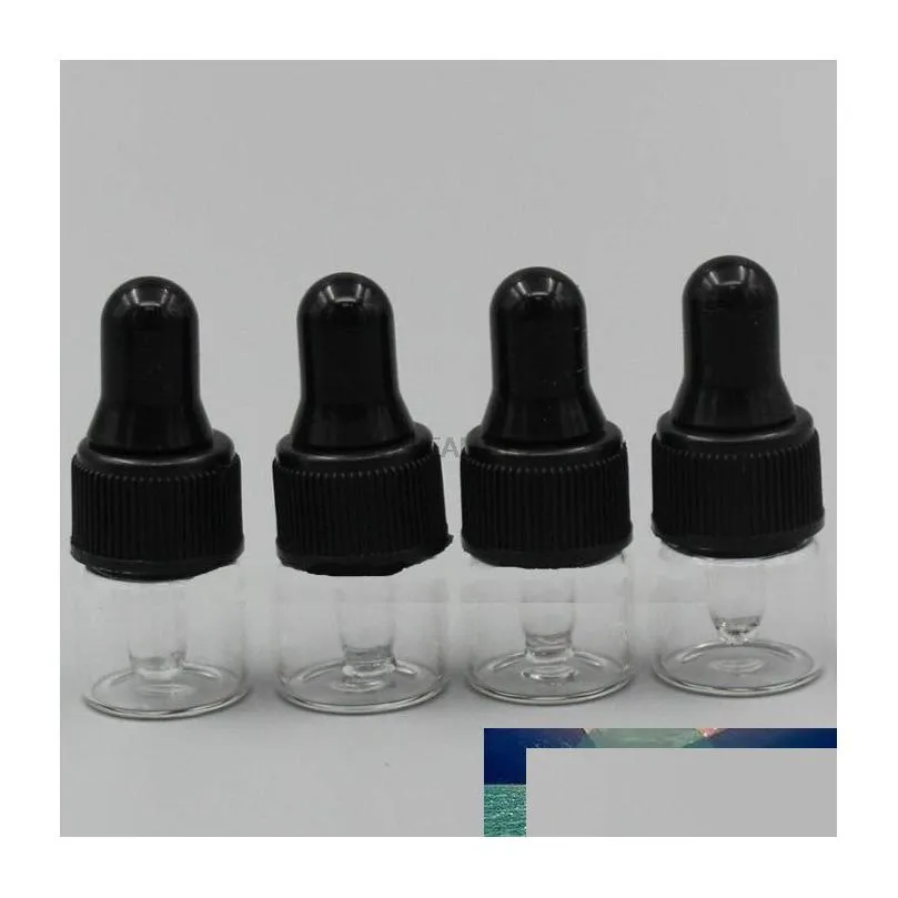 Bottiglie di imballaggio All'ingrosso 1 ml 2 ml L 5 ml Bottiglie di goccia riutilizzabili per pipette Piccolo campione di cobalto trasparente Contagocce in vetro Goccia essenziale Del Dhzgo