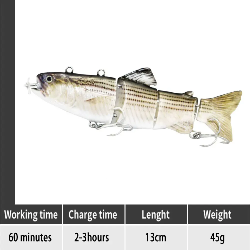10cm Small Robotic Swimming Lures Fishing Auto Electric Lure Bait