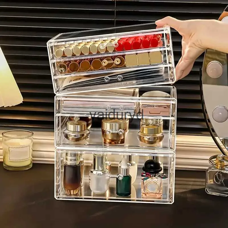 Storage Boxes Bins Jewelry Clear Makeup and Organizer with Coffee Pod Tea Bag - Perfect for Bathroom Counter Drawer Organizationvaiduryd