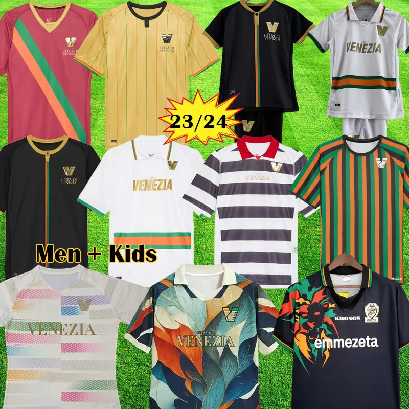 23 24 24 Venezia retro 97 98 Złote koszulki piłkarskie FC Home Aramu Forte Peretz Heymans Tessmann Crnigoi 2023 2024 Black Jersey Bramkarz koszulka piłkarska Di Mariano